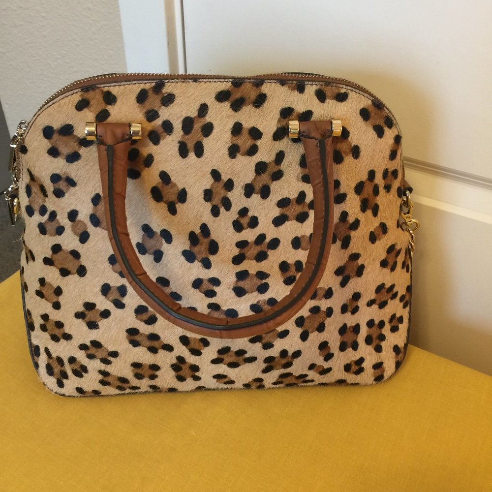 Chicos Leopard Print Handbag